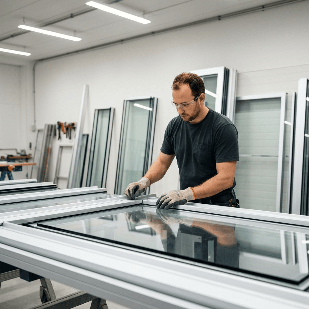 Modern glass architecture showcasing craftsmanship